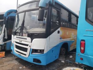 Fixing damaged BRT Bus 7